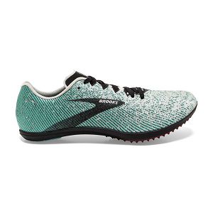 Brooks Mach 19 Spikeless Racing Shoes - Womens, Grey/Black/Green | IE-RDO543621